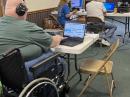  
(Left to right) Todd Stambaugh, W8TBS, with Jennifer Bailey, N8JEN, and Mike Bailey, N8MRB, [Photo courtesy of Roy Hook, W8REH].
 
ARRL Treasurer John Sager, WJ7S, joined the Utah Valley Amateur Radio Club (UVARC) at their Field Day operation in Trout Creek, Utah. “I joined what was supposed to be a three-man team of CW operators, John Mitton, KK7L, Ralph Nunn, K7RLN, and me ... as a 3A station operating under the UVARC callsign of K7UVA,” said Sager. “We were joined by Forrest Stephenson, KI7QCF, a fairly new CW operator and POTA activator, who wanted to see our CW effort in action. We ended up making about 500 CW 3A QSOs during Field Day for the K7UVA effort. 